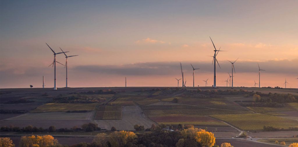 A photo of a wind farm in Germany