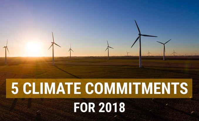 5 Climate Commitments For 2018 | Climate Council