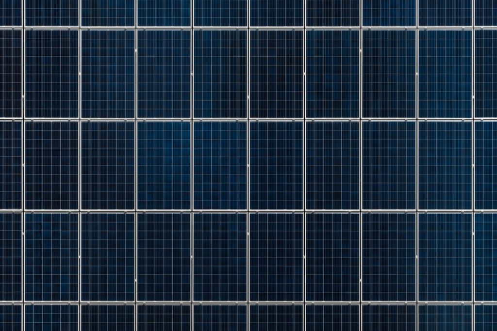 Drone shot of Solar Panels