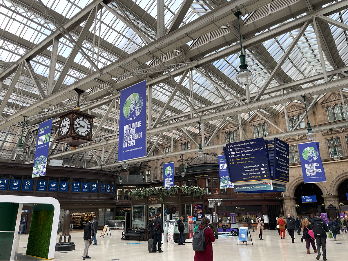 Inside COP26 in Glasgow.