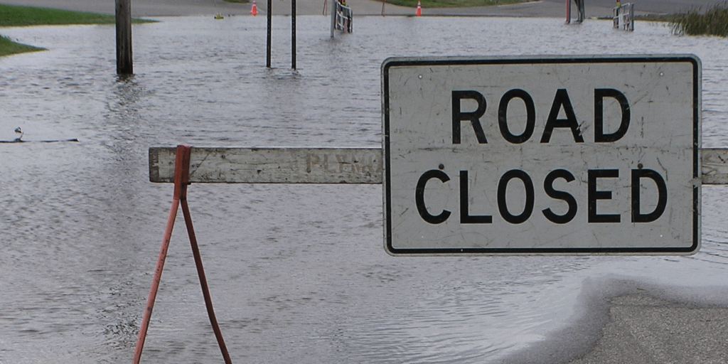 road closed sign